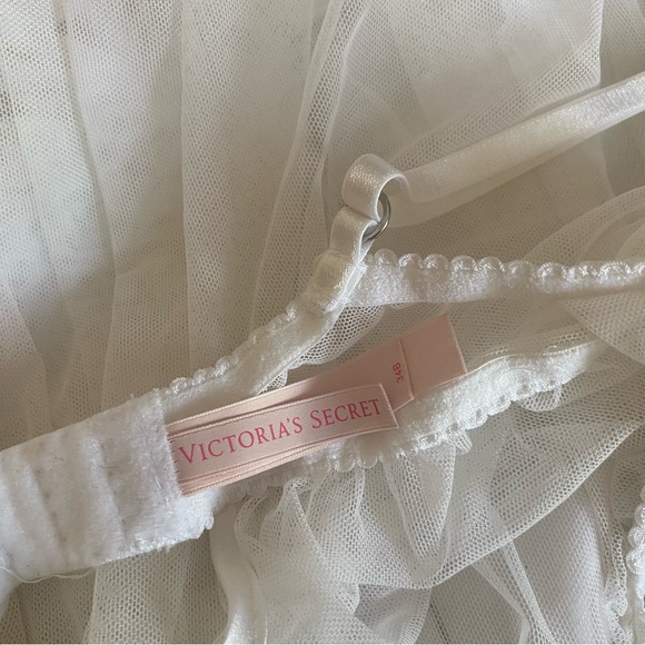 white sequin Victoria Secret Bridal Lingerie - Picture 3 of 5